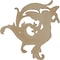 Ekena Millwork 8 1/4"W x 8 5/8"H x 7/8"P Angel Leaf Onlay, Right ONL08X08X01AN-R - alternate 3